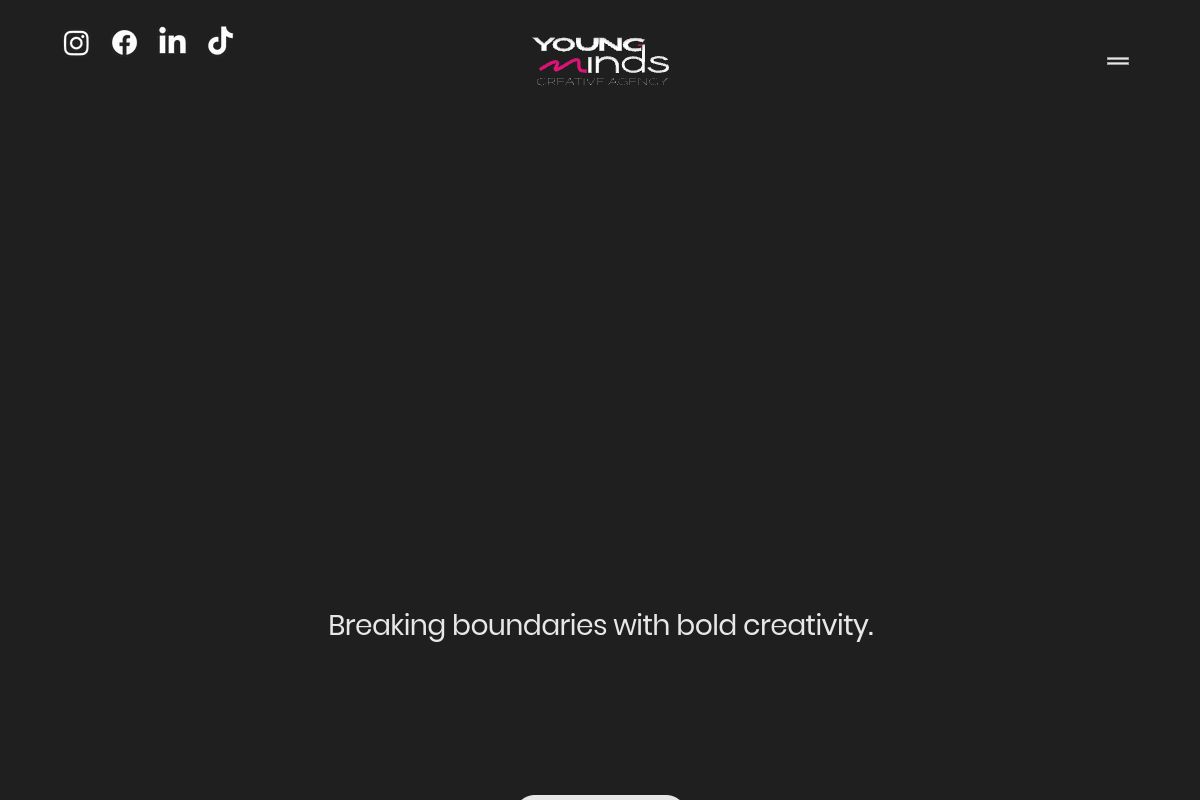 Young Minds Creative Agency website