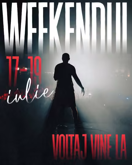 Voltaj concert poster — Weekend tour, 17–19 July